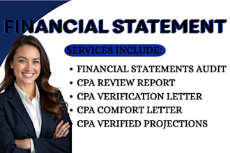 assist with financial statement audit CPA review support verification documents
