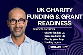 prepare UK charity program grant funding with compliant financial and reports