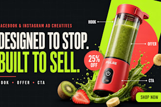 create high converting ad creatives for facebook and instagram