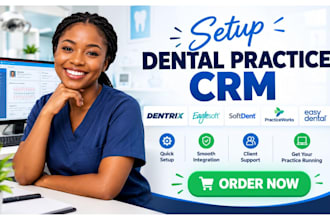 setup dental practice CRM dentrix eaglesoft softdent practiceworks easy dental