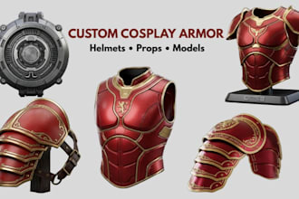 3d mask cosplay prop design armor 3d helmet wearable armor 3d cosplay creation