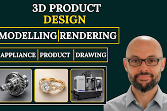 create photorealistic 3d product rendering and 4k animation