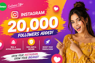 grow your audience with real followers