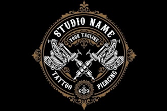 make tattoo studio and tattoo artist logo design for your company