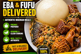 cook and deliver fresh eba and soup for you