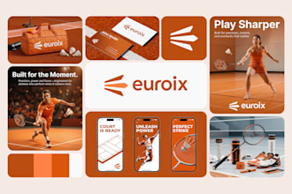 design professional logo, branding kit and corporate brand identity guidelines