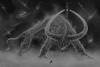 create dark art, horror or skull artworks illustration