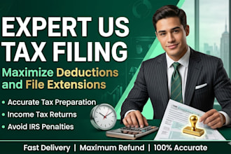do your us tax filing, prepare your tax return, and file your irs extension