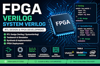 design fpga and rtl using verilog and systemverilog