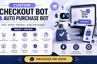 custom checkout bot auto purchase bot shopping automation walmart bot autobuying