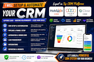 setup closeio crm gohighlevel automation hubspot crm setup zoho crm automation