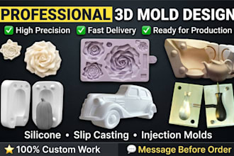 create custom silicone mold and slip casting design for perfect casting result