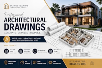 create professional architectural and construction drawings for USA