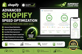 do advanced shopify speed optimization and improve page speed score
