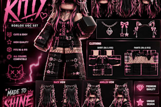custom roblox ugc roblox skin roblox clothing roblox hair with accessories