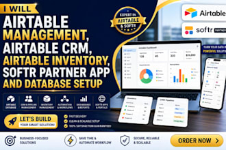 airtable management airtable crm airtable inventory softr partner app database