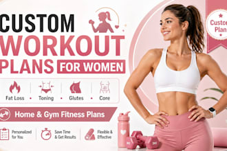 create a custom fat loss and toning workout plan for women