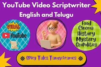 craft captivating youtube scripts in english and telugu