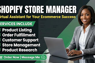 manage your shopify store dropshipping and sales growth expert