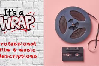 write a professional film or music description for promotion