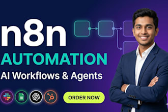build n8n automation workflows, ai agents, and CRM integrations for your busines