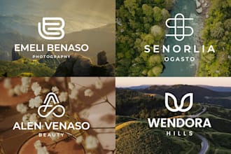 design luxury minimalist logo and brand identity