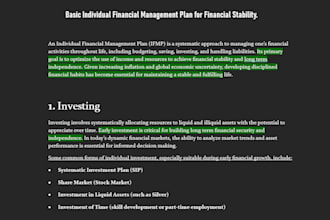 do business research and market analysis