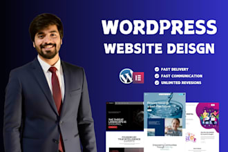 create a wordpress website or web design using elementor