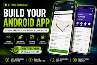 develop a professional android app using kotlin, java and modern architecture