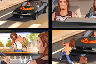 draw storyboard in any art style