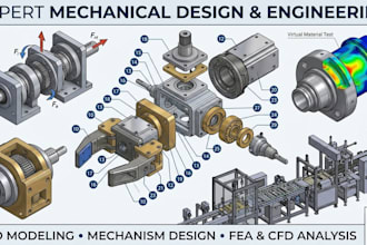 do 3d mechanical design and cad modeling for manufacturing and 3d printing