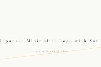 design a minimalist japanese modern logo with soul