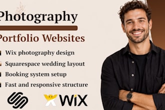 wix photography portfolio website wedding squarespace website and online booking