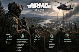 create custom arma reforger mods, scripts, maps, and assets