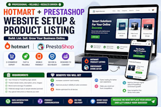 setup hotmart prestashop website list product on hortmart prestashop