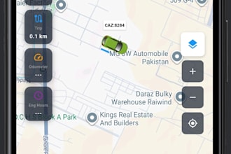 develop a custom flutter gps tracking app with cold chain