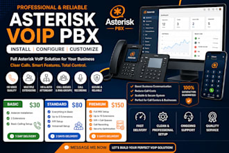 install asterisk vitalpbx 3cx vicidial freepbx fusionpbx, magnusbilling, astpp