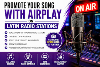 promote your song with airplay on latin radio stations