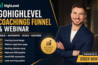 build gohighlevel coaching funnel ghl webinar system ghl booking automation