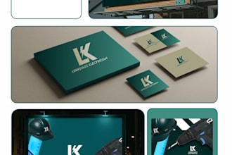 do morden, minimalist logo design and brand kitting