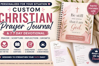 design a powerful prayer journal for healing anxiety and direction