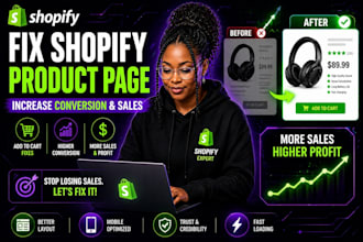 fix shopify product page not converting increase sales add to cart not working