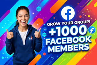 upgrade new 1000 facebook members organically