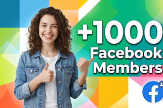 do professionally new 1000 facebook members organic