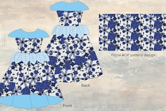 design eye catching fashion and apparel print graphics