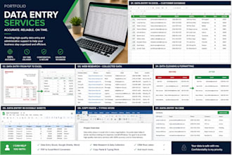 do accurate data entry, web resarchand excel data cleaning