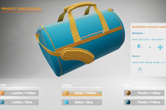 build webgl interactive 3d product configurator for shopify or woocommerce gsap
