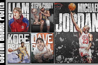create custom grunge poster design from your photo
