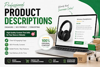 write product descriptions for ecommerce stores