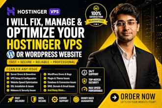 fix, manage and optimize your hostinger vps or wordpress website, subdomain fix